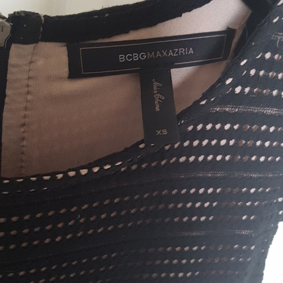 BCBGMAXAZRIA Cassandra Black Eyelet Dress - Picture 2 of 6